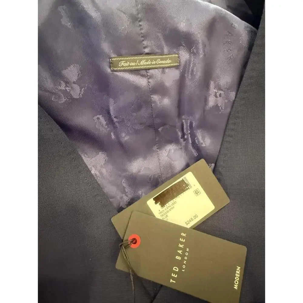 Ted Baker Troy Fine Italian Wool Vest/Waistcoat NWT